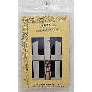 Tabby Tom VTG Picket Line Painting Herron UNCUT